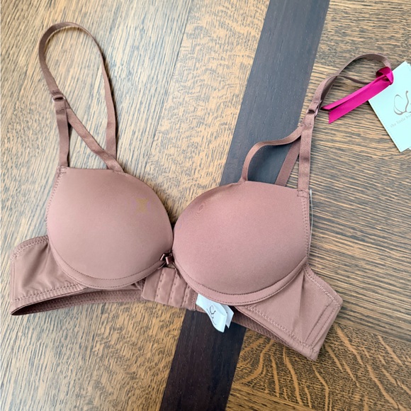 THE LITTLE BRA COMPANY Sophie Brown Push Up Bra Size 34 A BRAND NEW Great Gift! - Picture 9 of 11